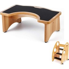 Toddler Kitchen Helper Squatting Toilet Stool   28" Standing Tower with Wheels