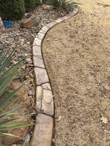 Random Stone Concrete Stamp Set – Natural Stone Texture – Landscape Curbing Tool