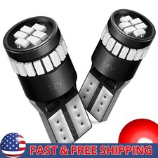 AUXITO Red T10 168 194 192 LED Dome Map Side Wedge Light Bulbs CANBUS Error Free