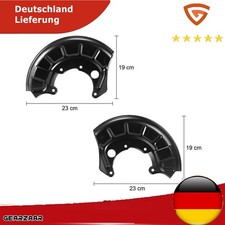 2x Bremsankerblech Abdeckblech Ankerblech VORNE FÜR VW GOLF 2 3 4 Jetta II Vento