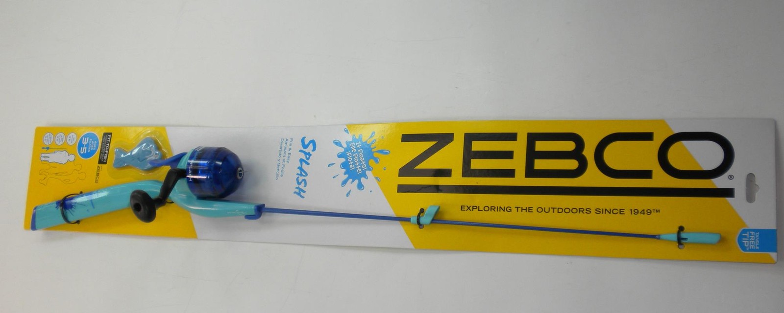 Zebco YSPLFCBL Splash Jr Spincast Rod Reel Combo 48"" Blue