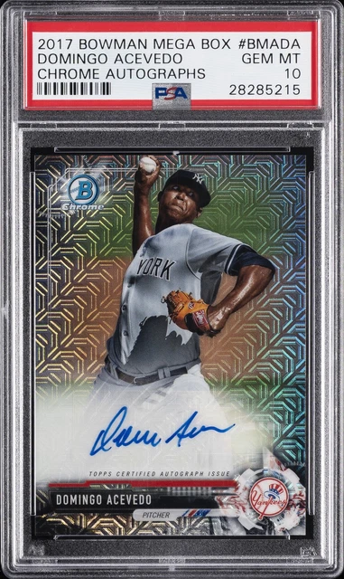 2017 Bowman MB Chrome Auto #BMADA DOMINGO ACEVEDO PSA 10 AUTO