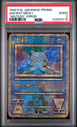 New Listing1998-99 POKEMON JAPANESE POKEMON JAPANESE PROMO ANCIENT MEW I PSA 2