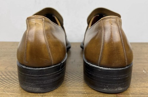 Allen Edmonds Dress Shoes Men 9 Walnut Brown Leather Single Monk Strap Plymouth - Picture 6 of 14