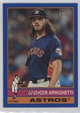 2025 Topps Heritage High Number SP Dark Blue Border Spencer Arrighetti #454 0nr3