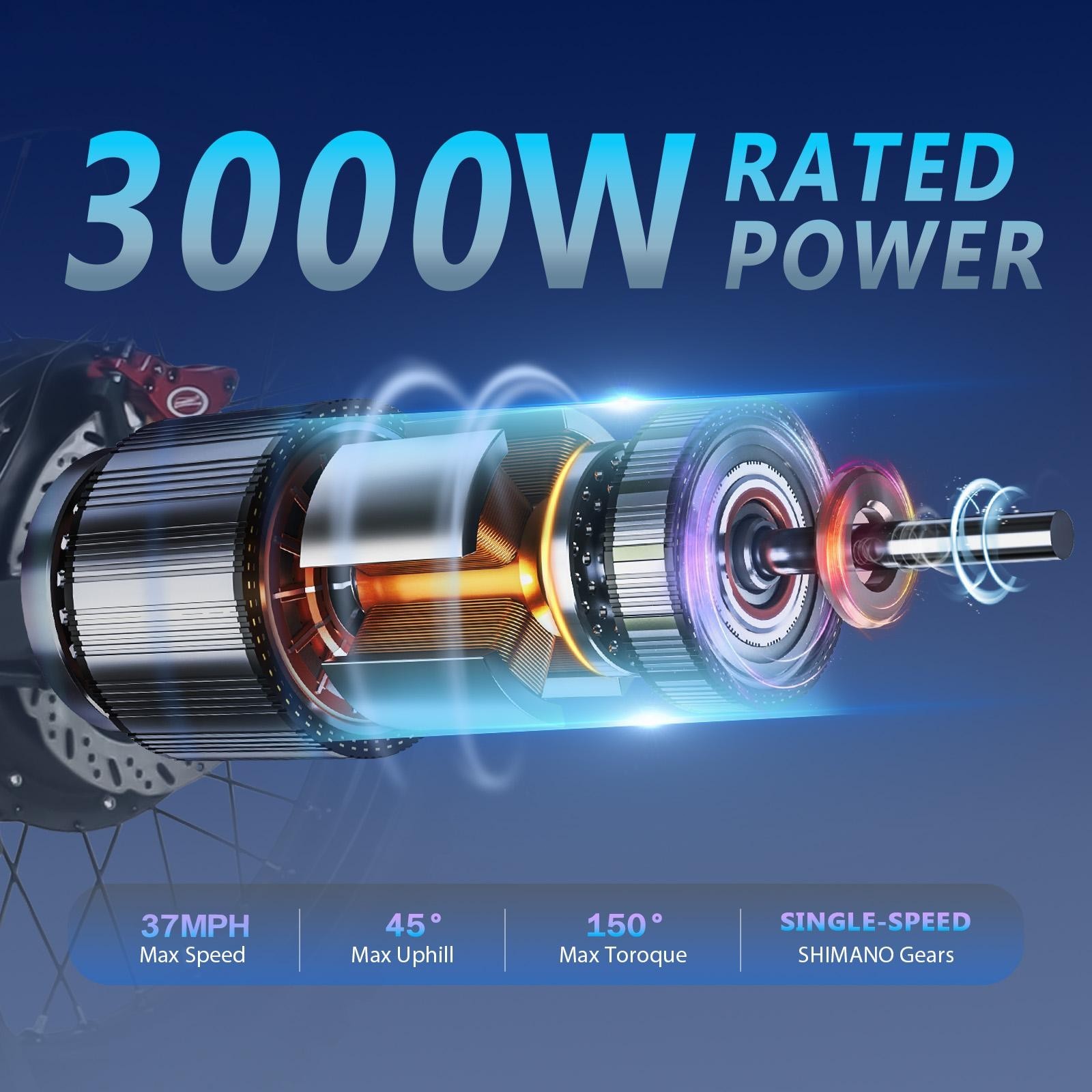 6000W Electric Dirt Bike 60V 32AH for Adults E-Mountain Bike NFC Off-Road Tire