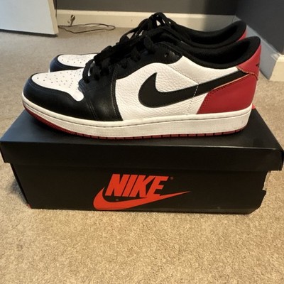 Nike Air Jordan 1 Retro Low OG  Black Toe  US Men s 11.5