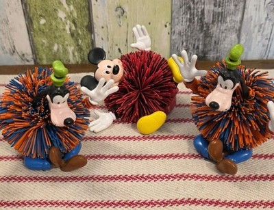   3x Disney Mickey Mouse Goofy Koosh Ball Micky Maus  