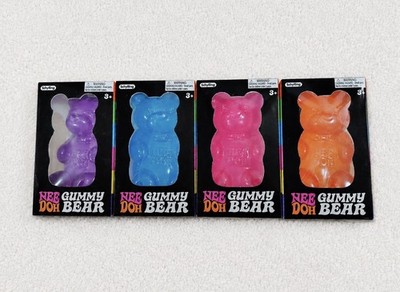 NEEDOH GUMMY BEAR SQUISHY *AUTHENTIC* PURPLE,PINK, BLUE, ORANGE 