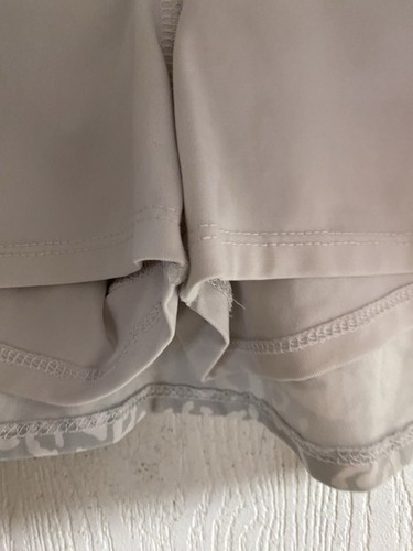 Lucky In Love Girls White Silver Cheetah Tennis Skirt Sz 4-5 - Picture 2 of 4