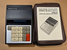 Sperry Remington 1005-B Vintage Calculator W/ Pouch  Manual - Working Well