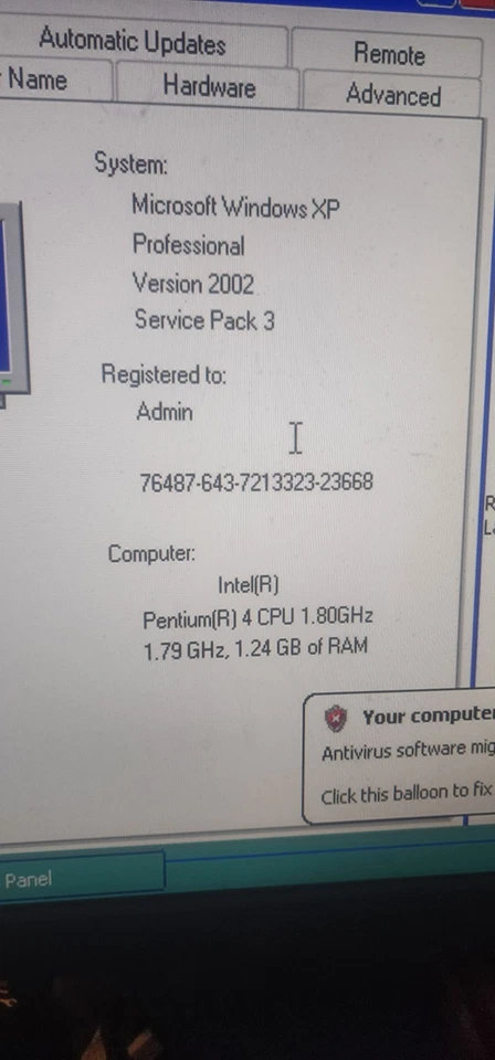 Compaq Evo D510 SFF • Pentium 4 @1.7ghz 1.24GB RAM 40GB HDD WinXP Pro Foto 3 de 3