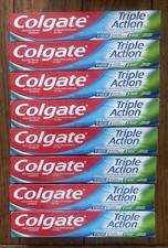 8 Pack Colgate Triple Action Anticavity Fluoride Toothpaste 2.5oz 1.25 per gallon