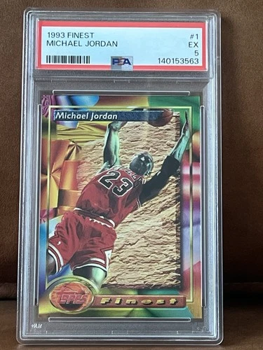 ~~1993-94 Topps Finest Michael Jordan #1 PSA 5 EX Chicago Bulls Card~~