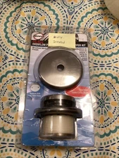 DANCO Overflow Plate and Touchtoe Stopper Kit 89237 - Brushed Nickel 