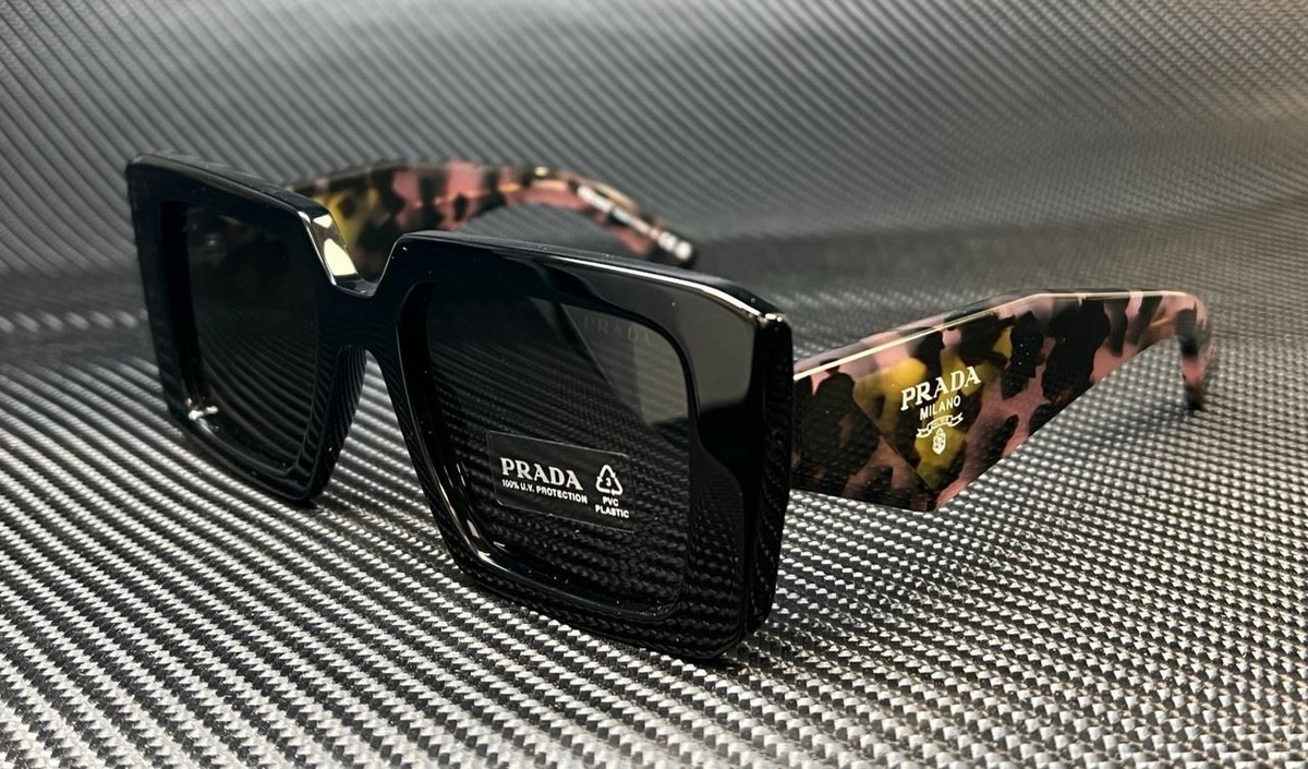 PRADA PR 23YS 1AB5S0 Black Grey Women's 51 mm Sunglasses