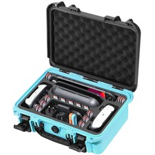 Travel Hard Carrying Case for Switch 2: Deluxe Large, Black Blue