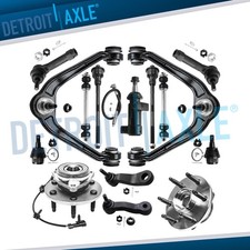 15pc 4WD Front Wheel Bearing Hub Control Arm ...