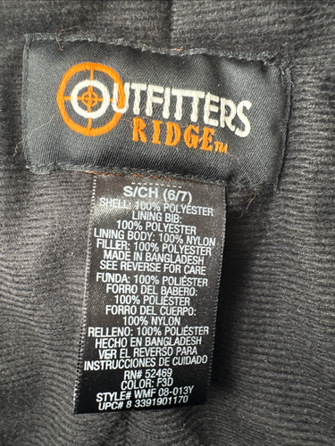 Outfitters Ridge tarnfarbene isolierte Latzhose Small 6-7 Jugendliche Jungen Fusion Jagd - Bild 3 von 12