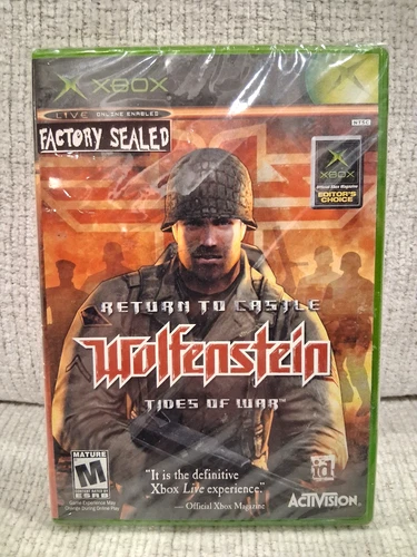 Return to Castle Wolfenstein Tides of War - Brand New Sealed Microsoft Xbox