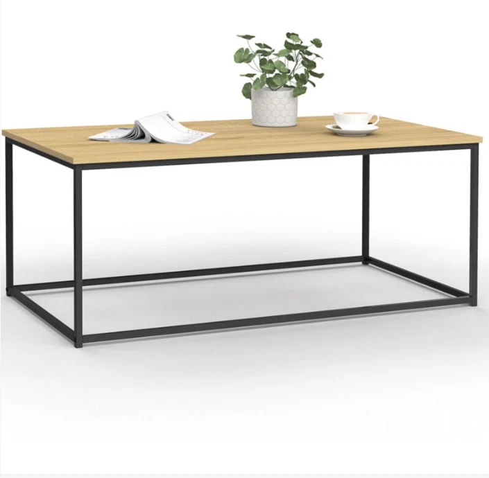 Table basse salon table basse gigogne plateau relevable style industrie - Photo 4/4