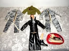 1960 GI Joe Talking Combat Soldier Dog Tag & Clothing Space Suits Action - AS IS