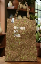 NWT Anthropologie Reusable Cork Shopping Tote Bag Holding My Own FREE SHIPPING
