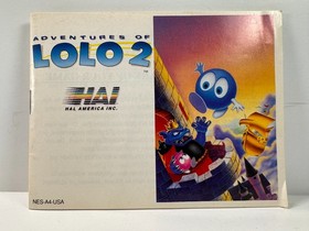 Adventures of Lolo 2 (Nintendo NES, 1990) Autentico COMPLETO CIB