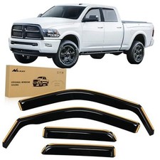 in Channel Rain Guards for Dodge Ram 1500 2009 Ram 1500 2009-2018 Quad Cab