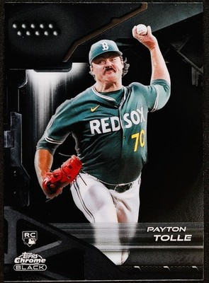 2026 Topps Chrome Black PAYTON TOLLE (RC) #26 Red Sox