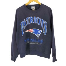 Remake New England Patriots Football Black Crewneck Sweatshirt 90s RM2828