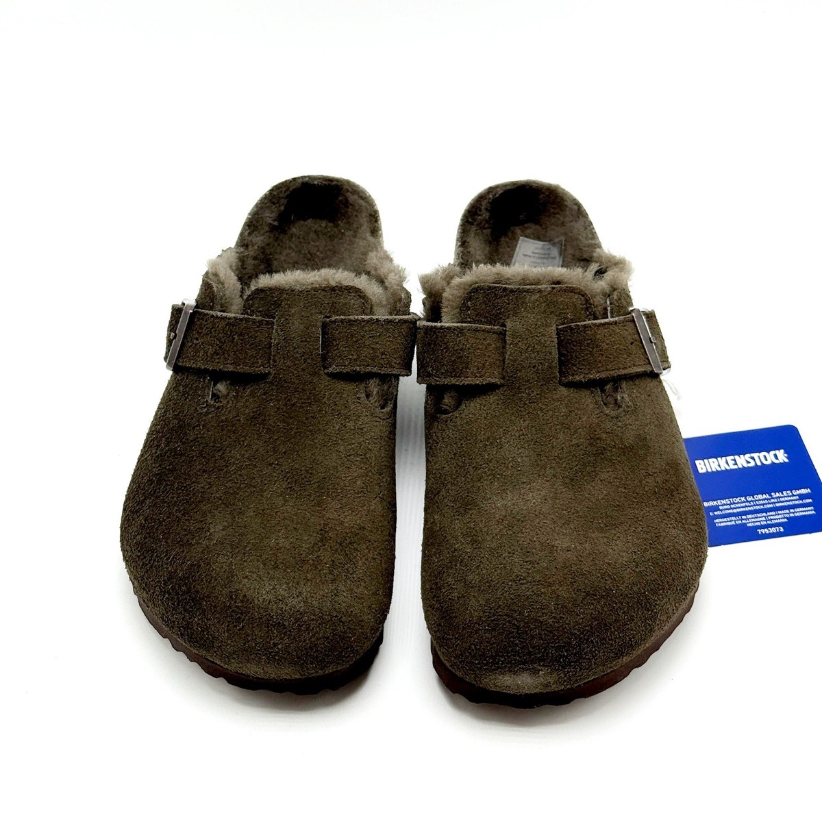 NEW* Unisex BIRKENSTOCK Boston Shearling Suede Leather MOCHA