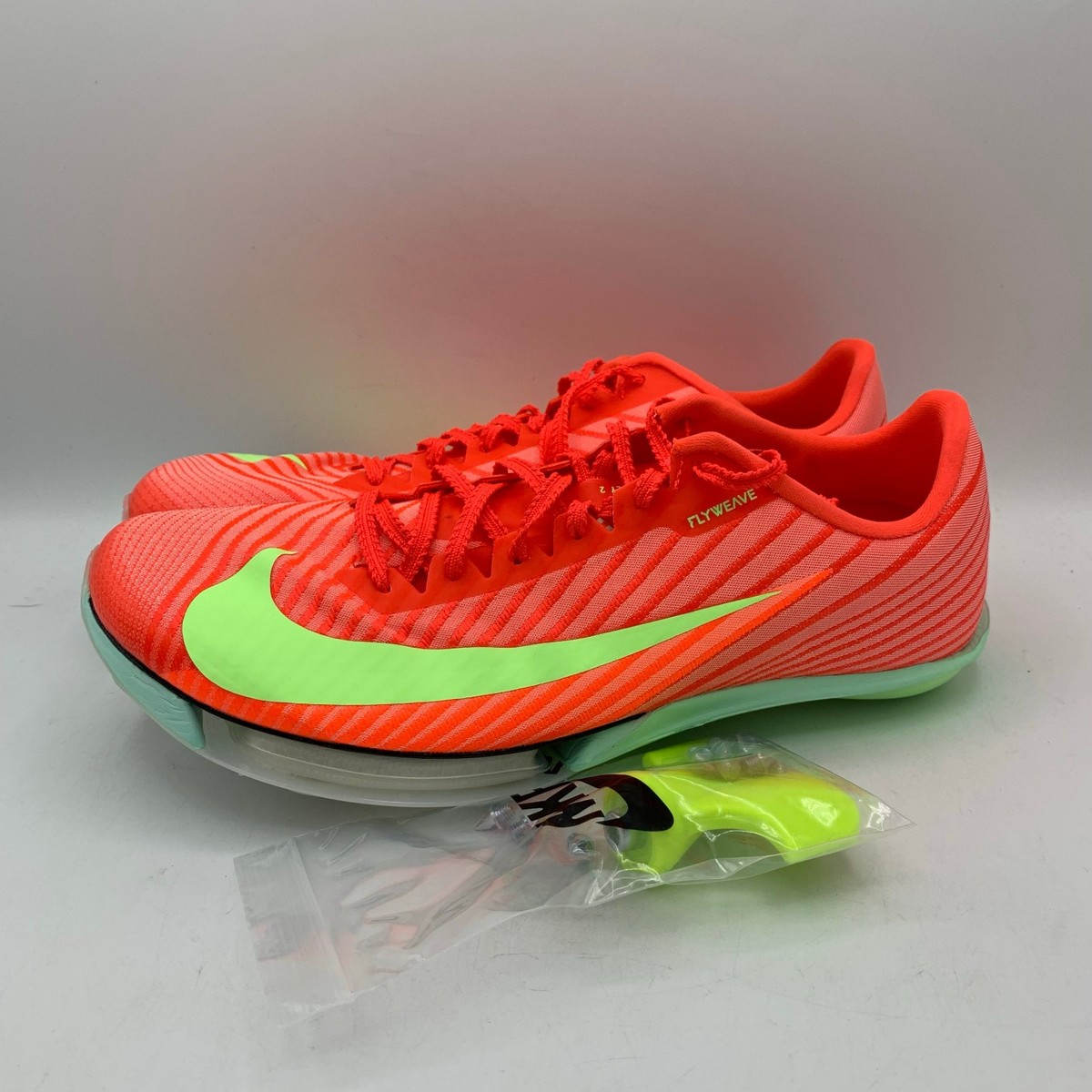 【さり】NIKE AIR ZOOM MAXFLY Nike Air Zoom Maxfly 2 Mens Size 8/Womens 9.5 Bright Crimson Lime
