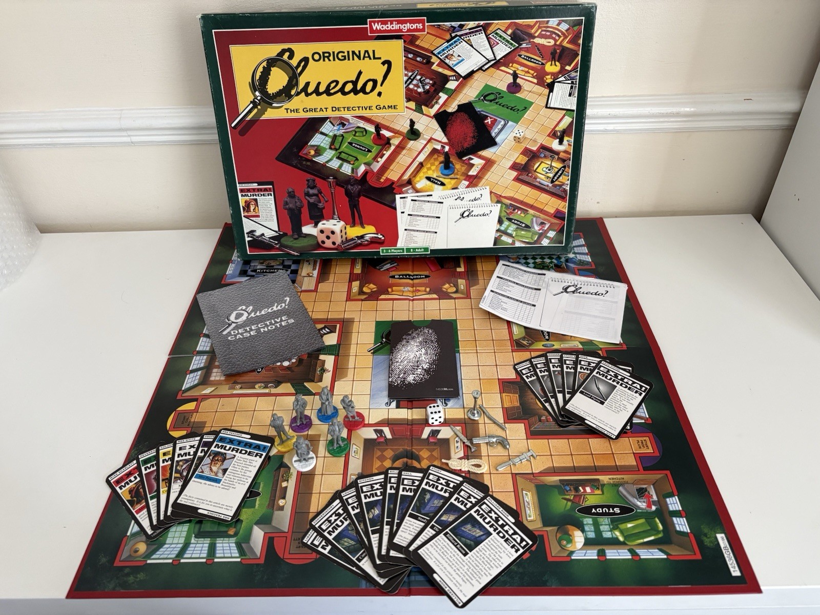 Waddingtons Original Cluedo The Great Detective Board Game 1996 Vintage Complete