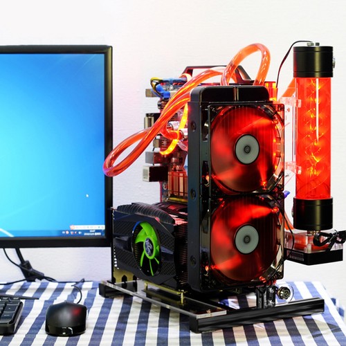 ATx M-ATX/ITX Open Chassis Vertical Overclocking Test Platform Chassis Rack H CB - Afbeelding 7 van 13