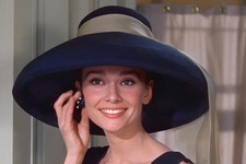 AUDREY HEPBURN - Big Hat - Breakfast at Tiffany's Movie Image - 5 x 7 in Print