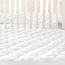 Durable Mini Crib Mattress Protector 38" x 24" - Easy Care, Waterproof  Quilted