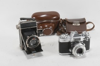 Q96J88 2x Vintage Kamera Klappkamera Welta Perle & Zeiss Ikon