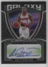 2020-21 Panini Obsidian Galaxy Electric Etch Green 2/25 Rod Strickland Auto 1g4r