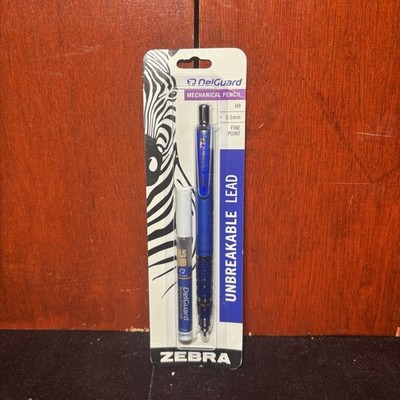 Zebra Pen DelGuard Mechanical Pencil 0.5mm, Blue Barrel, Resists Lead Breaking,