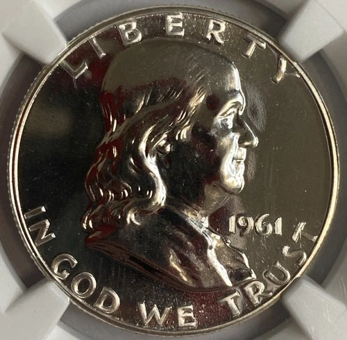 1961 - Ben Franklin Half Dollar - NGC PF67 Exact Coin Imaged