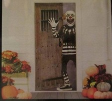 CLOWN HALLOWEEN DOOR COVER