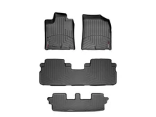 WeatherTech FloorLiner for 2008-2013 Toyota Highlander - Full Set, Black
