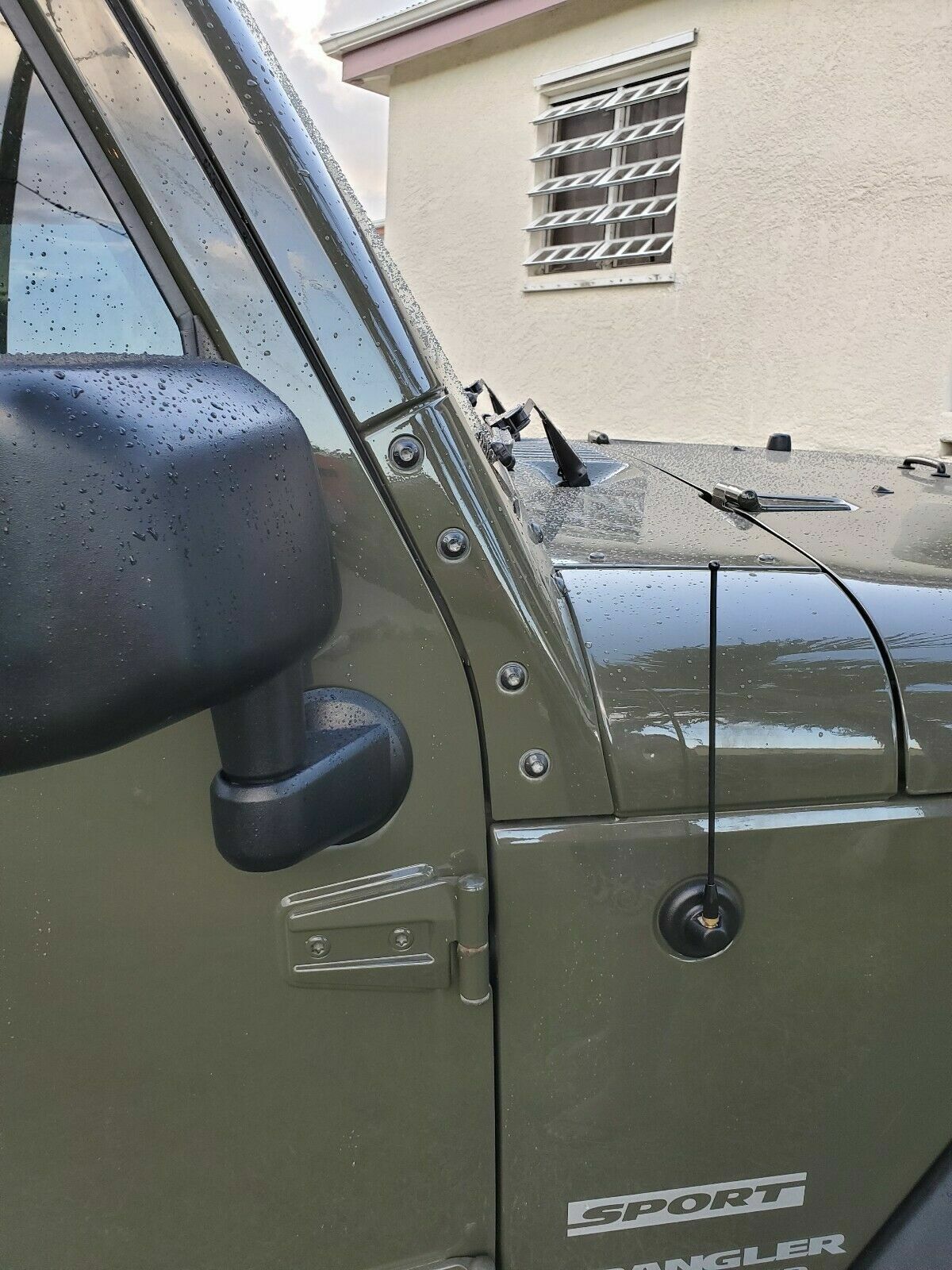 9" Black Stainless Antenna Mast AMFM for JEEP WRANGLER JK/JL 2007-2023 GLADIATOR