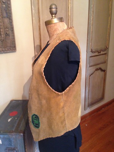 VTG Retired Gang Club Members Harley Davidson Patch Motorcycle Vest Jacket Sz M - Picture 4 of 5