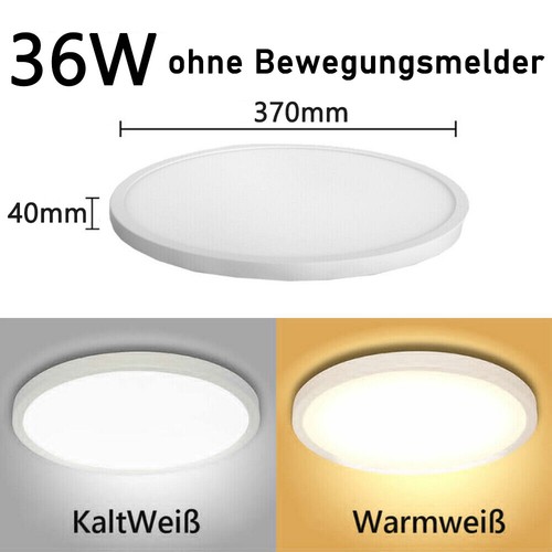 LED Deckenlampe Deckenleuchte Badezimmer Wohnzimmer Küche keller Bad Lampe Decke - Bild 27 von 42