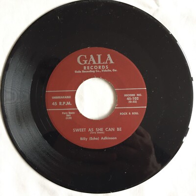 Billy (Echo) Adkinson   Sweet As She Can Be / Sugar Lump 7'', 45 RPM Reissue