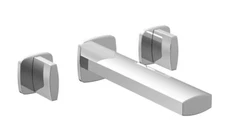 Phylrich 181-56/026 RADI Wall Tub Faucet Set Blade Handles Polished Chrome