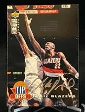1994-95 Collector's Choice Tip Offs Silver Signature #187 Clyde Drexler