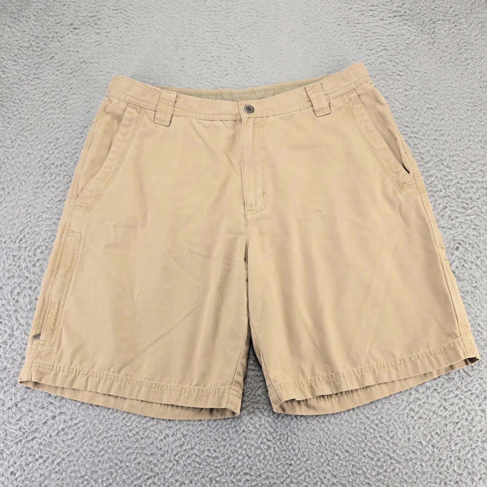 Columbia Shorts Mens 36 Tan Outdoors Campcore Hiking Casual Fishing Pockets